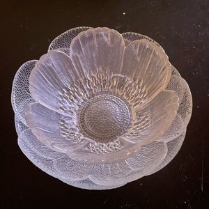 Lovely glass flower bowls